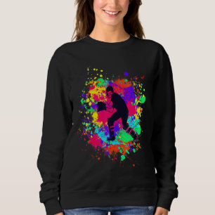 Sweatshirt Joueur de cricket Cool Splashes pour le temps de s
