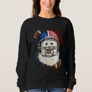 Sweatshirt Joueur de football américain visage de chien esqui