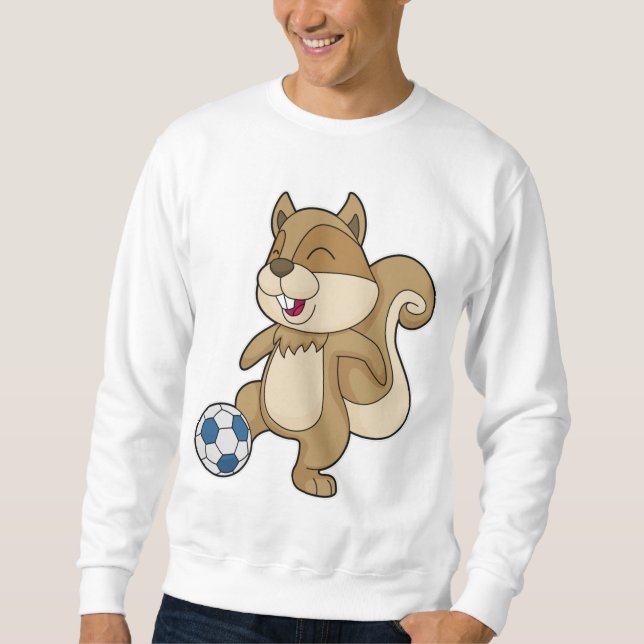 Sweatshirt Joueur de football d'écureuil (Devant)