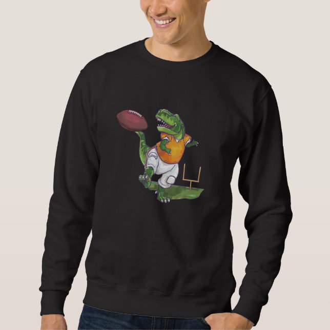 Sweatshirt Joueur de football Dino (Devant)