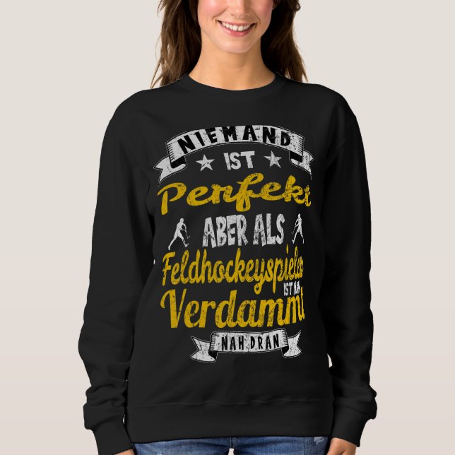 Sweatshirt Joueur de hockey de terrain Joueur de hockey de te (Devant)