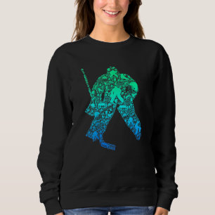 Sweatshirt Joueur de hockey sur glace Joueur de hockey sur gl