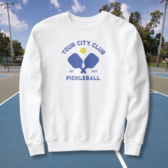 Sweatshirt Joueur de l'équipe de Pickleball Club Personnalisé (Créateur téléchargé)