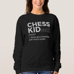 Sweatshirt Joueur d'échecs définition enfant 1
