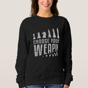 Sweatshirt Joueur d'échecs Tableau de contrôle du jeu Jeu cad