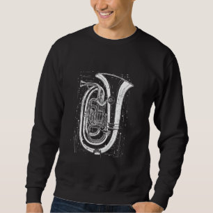 Sweatshirt Joueur en laiton graphique Tuba