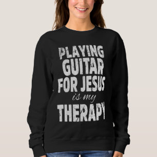 Sweatshirt Joueur guitariste chrétien de l'église de culte
