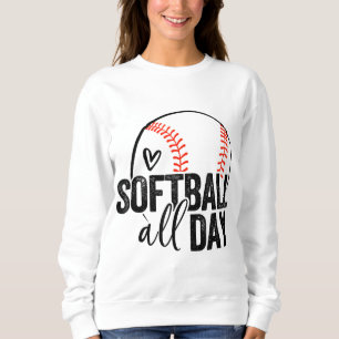 Sweatshirt Joueuse de softball Ado filles femmes hommes softb