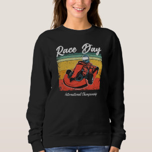 Sweatshirt Jour de la Course vintage Kart Racing Go Karting R