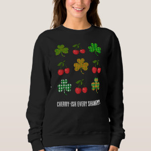Sweatshirt Jour de la Saint Patrick SHAMROCKS ET CHERRIES Coq