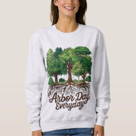 Sweatshirt Jour de l'Arbour Jour de la Terre Planète Joyeux J