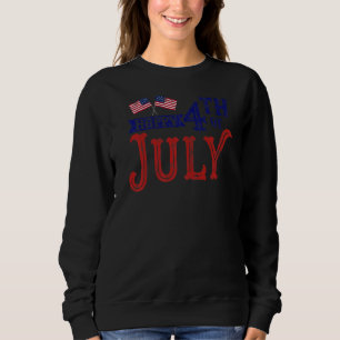 Sweatshirt Jour de l'Indépendance du drapeau patriotique amér