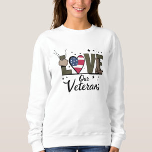 Sweatshirt Jour de nos vétérans Fiers vétérans militaires Jou