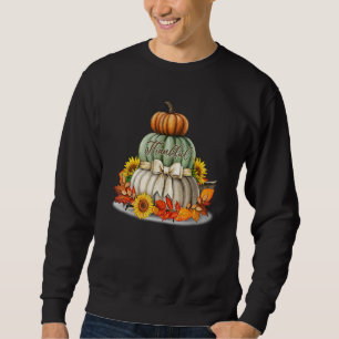 Sweatshirt Jour de Thanksgiving d'automne Feuilles d'érable T