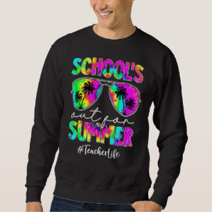 Sweatshirt Jour Dernier Des Écoles De Tie Dye Pour L'Été
