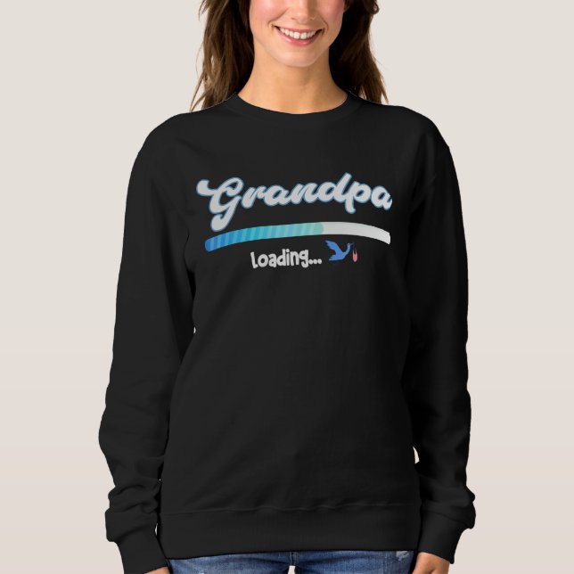 Sweatshirt Jour des grands-parents pour la première fois chez (Devant)