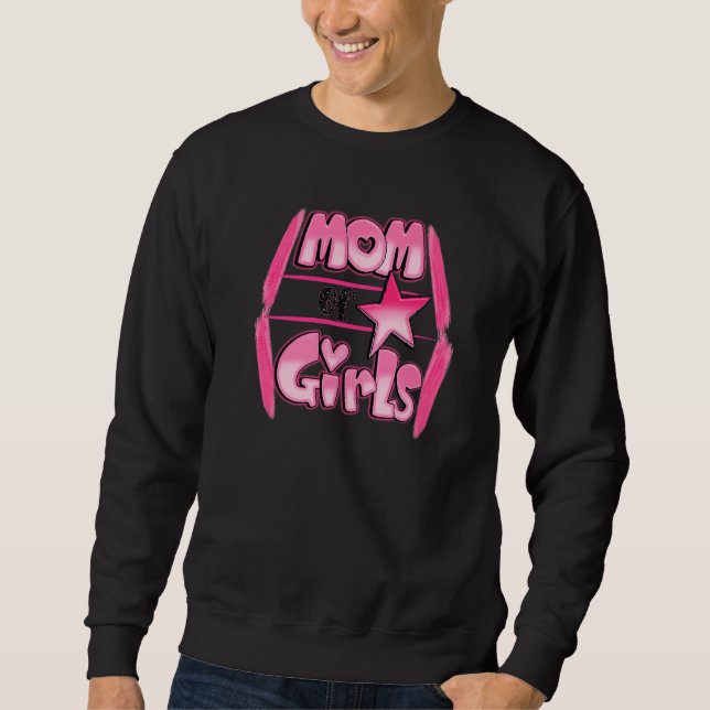Sweatshirt Jour Des Mères De Maman De Filles (Devant)