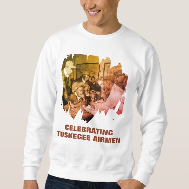 Sweatshirt Jour des Vétérans TUSKEGEE AIRMEN Héros afro-améri (Devant)