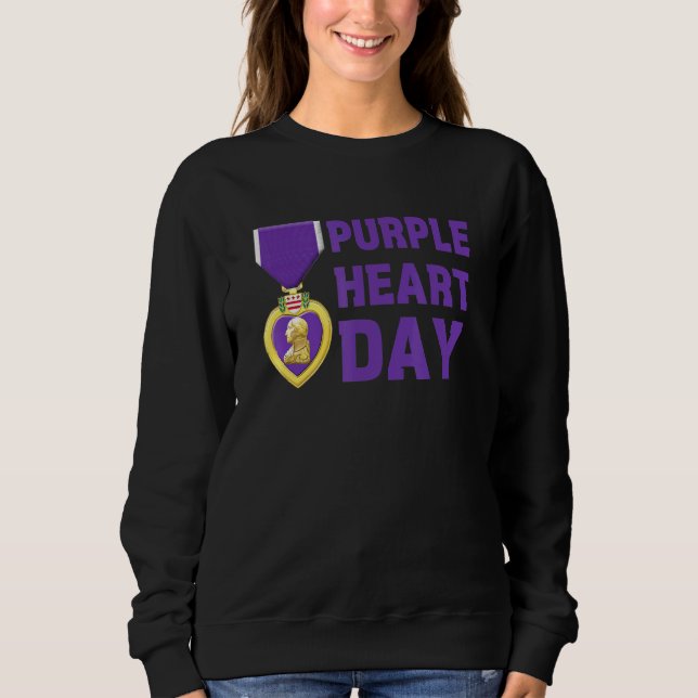 Sweatshirt Jour du coeur pourpre (Devant)