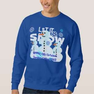 Sweatshirt Jour laid de chandail de Noël de bonhommes de