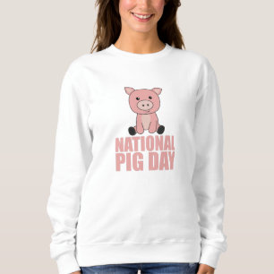 Sweatshirt Jour National Du Cochon Cochon Mélange Pour Jour D
