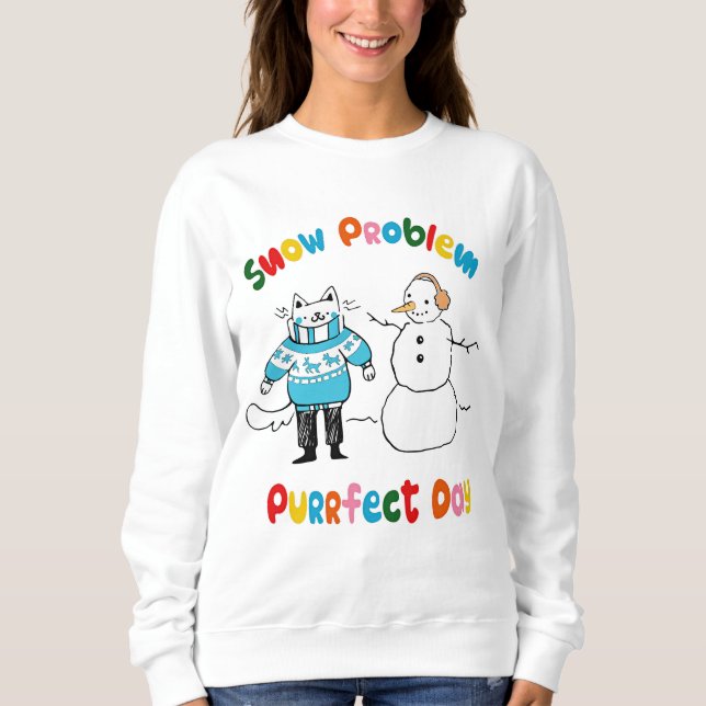 Sweatshirt Jour Purr-fect (Devant)