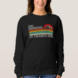 Sweatshirt Jour vintage de la bière Retro Boire mon Hobby fav
