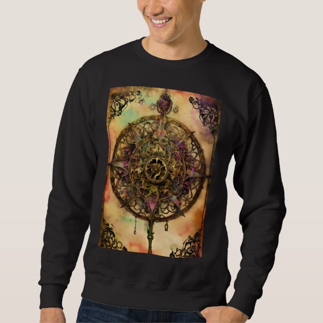Sweatshirt Journaux Pastel Dreamy Mist : Créativité de l'Arti (Devant)