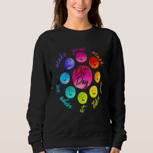 Sweatshirt Journée internationale du point faites votre marqu