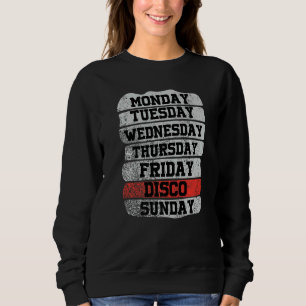 Sweatshirt Jours de semaine Travail Lundi Mercredi Vendredi S
