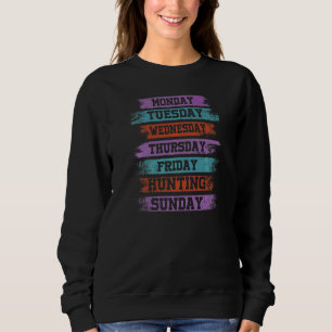 Sweatshirt Jours de semaine Travail Lundi Mercredi Vendredi S