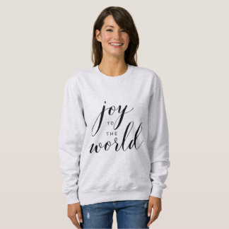 Sweatshirt Joy to the World Minimal Christmas Script Hoodie