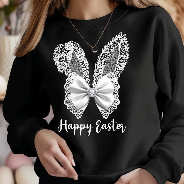 Sweatshirt Joyeuse dentelle de Pâques lapin dentelle oreilles (Créateur téléchargé)