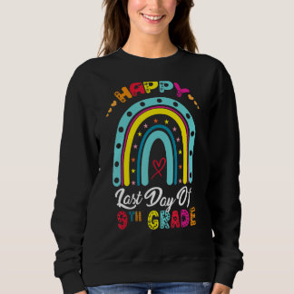 Sweatshirt Joyeuse Dernière journée de 9e année Rainbow Ensei