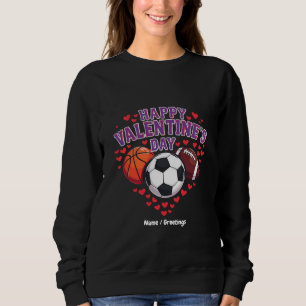 Sweatshirt Joyeuse Saint-Valentin Baseball Basket-ball Footba