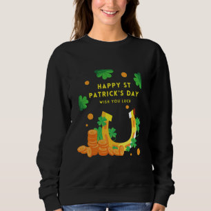 Sweatshirt Joyeuse St. Patricks Day - Shamrock irlandais chan