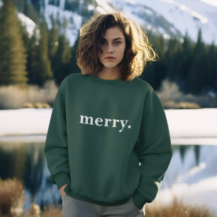 Sweatshirt Joyeuses Fêtes Joyeuses Femmes Personnalisées