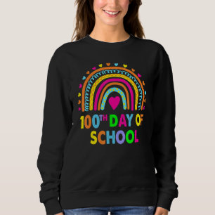 Sweatshirt Joyeux 100e jour d'école Enseignant Arc-en-ciel,10