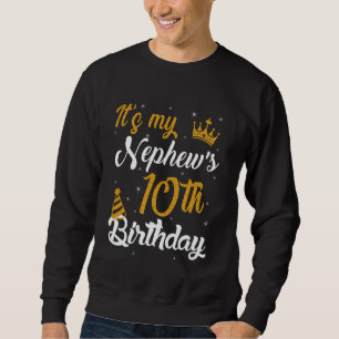 Sweatshirt Joyeux 10e Anniversaire à Mon Neveu 2015 10 Ans