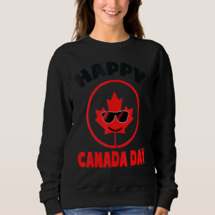 Sweatshirt Joyeux Canada Jour Feuille d'érable Canada Jour de