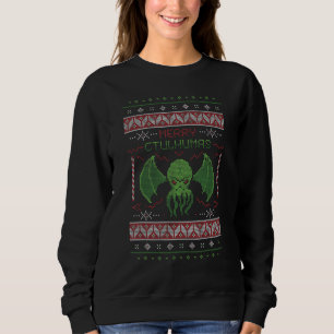 Sweatshirt Joyeux Cthulhumas ! Chandail de Noël moche Cthulhu