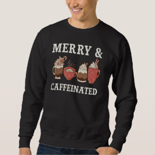 Sweatshirt Joyeux et café mignonne Noël Drôle Café