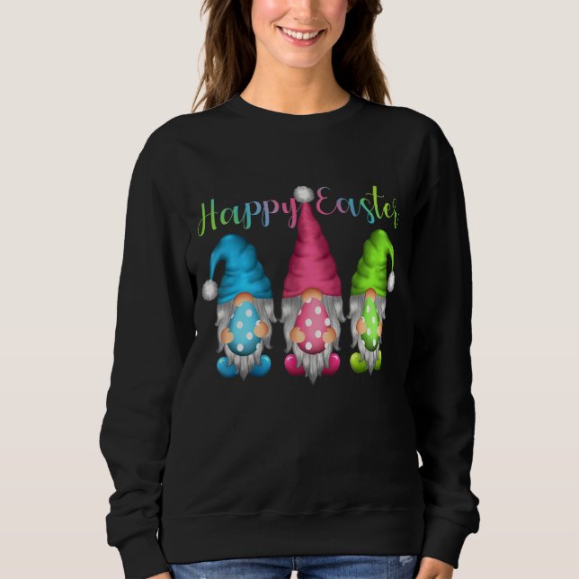 Sweatshirt Joyeux Gnomes de Pâques Chasse Aux Oeufs Pour Homm (Devant)