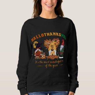 Sweatshirt Joyeux Hallothanksmas mignons Gnomes Automne Hallo