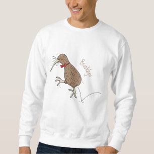 Sweatshirt Joyeux kiwi de saut avec dessin de cravate arc