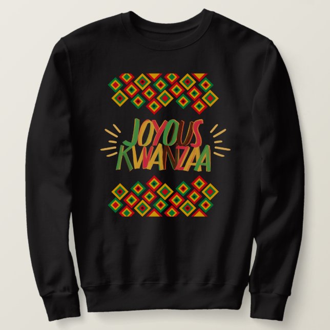 Sweatshirt Joyeux KWANZAA (Design devant)
