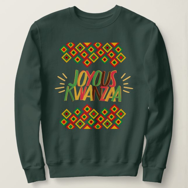 Sweatshirt Joyeux KWANZAA (Design devant)