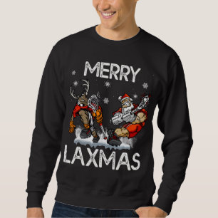 Sweatshirt Joyeux LAXMAS Vilaine crosse de Noël Père Noël Rei