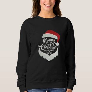 Sweatshirt "Joyeux Noël à tous - Santa Hat & Beard