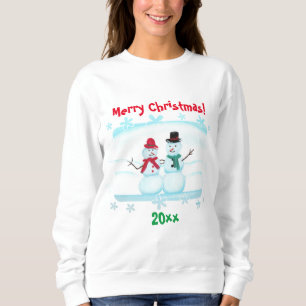 Sweatshirt Joyeux Noël, année, chemises des gens de la neige